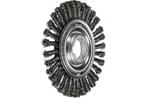 PIPELINE brush knotted RBG dia. 100x6 hole 22.2 mm/X-LOCK steel wire dia. 0.50 mm angle grinders 2