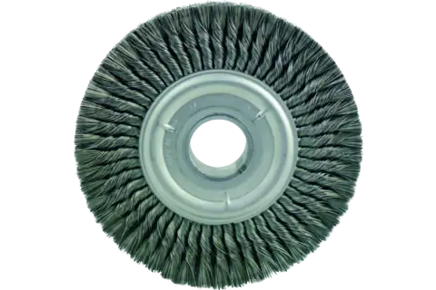 Pipe Conditioning Brush - Multisection 10" Dia. .020 CS 2" Keyed Arbor 1