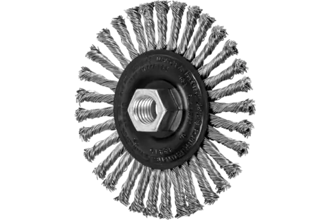 Stringer Bead Wheel Brush 4-1/2" Dia .020 Stainless Steel 5/8-11" Thread 1