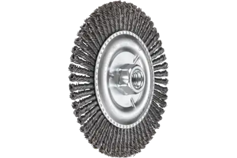 Stringer Bead Wheel Brush 6″ Dia .020 Carbon Steel 5/8-11″ Thread 2