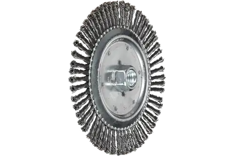 Stringer Bead Wheel Brush 6-7/8″ Dia .020 Carbon Steel 5/8-11″ Thread 2