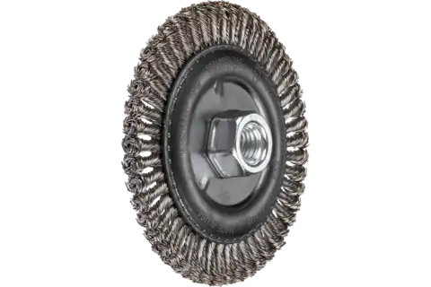 Stringer Bead Wheel Brush 4-7/8″ Dia .020 Stainless Steel 5/8-11″ Thread 2
