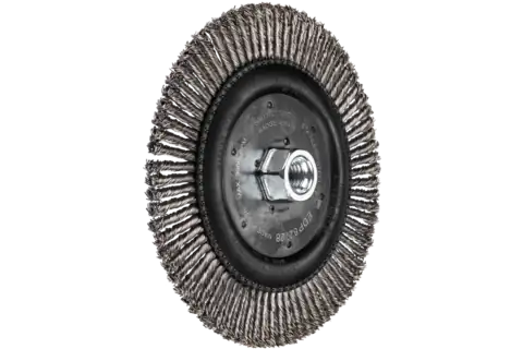 Stringer Bead Wheel Brush 6-7/8″ Dia .020 Stainless Steel 5/8-11″ Thread 2