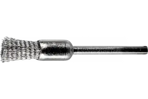 Miniature End Brush 5/16" Dia. .005 Stainless Steel 1/8" Stem 1