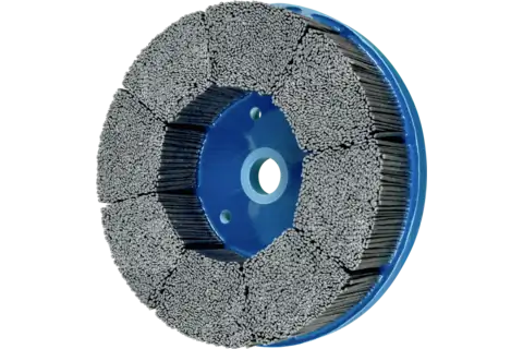 M-BRAD® Disc Brush 8" Dia. .045x.090/80 Grit Silicon Carbide 7/8" Arbor 1