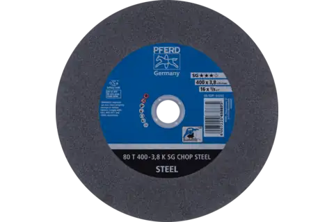 Disco de corte sierra circular de metal T 400x3,8x25,4 mm línea alto rendimiento SG CHOP STEEL para acero 1