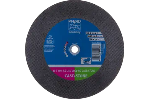 Cut-off wheel T 400x4.0x25.4 mm Performance Line SG CHOP HD CAST+STONE cast material/stone/non-ferrous metals 1