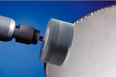 SIC mounted flap wheel F dia. 60x30 mm shank dia. 6 mm SIC150 for hard non-ferrous metals 2