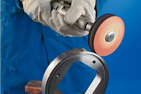 medium-hard felt wheel FKSC dia. 200x30mm centre hole dia. 20mm for general polishing work 2