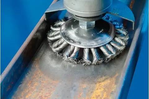 COMBITWIST bevel brush knotted KBG dia. 125x15 mm M14 steel wire dia. 0.50 mm angle grinders 3
