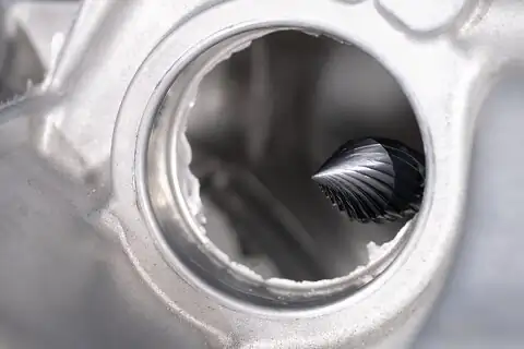 TC high-performance burr cut 3 KZW dia 12x25mm shank dia 6mm HICOAT coated special shape chamfering/deburring work in robot applications 4