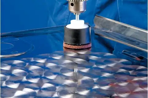 POLINOX Halter für Vlies Marmorierronden Kletthaftend Ø 40mm Schaft-Ø 6 mm 2