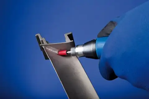 POLICAP abrasive cap PC conical shape with radius end ceramic oxide grain dia. 16x32 mm CO-COOL80 for stainless steel 2
