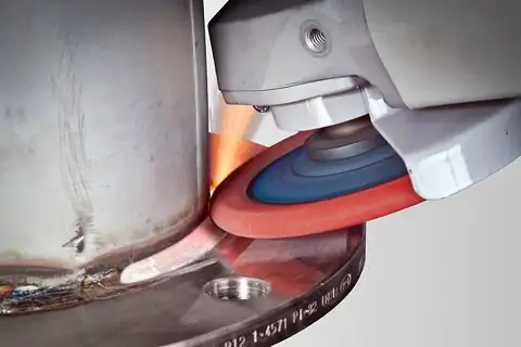 POLIFAN CURVE flap taşlama diski PFR 125x22,23 mm genişlik L CO60 SGP STEELOX çelik/paslanmaz çelik için 4