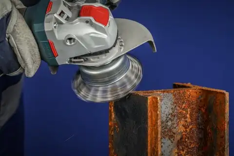 Cup brush knotted TBG dia. 80 mm hole 22.2 mm/X-LOCK steel wire dia. 0.50 mm angle grinders 4