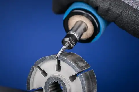 Fresa de metal duro de alto rendimiento INOX forma árbol RBF Ø 03x13 mm, mango Ø 3 mm, para acero inoxidable 3