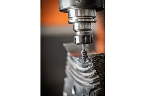 Hartmetall Hochleistungsfrässtift ALLROUND Rundbogen RBF Ø 10x20mm Schaft-Ø 6mm HICOAT universal 3