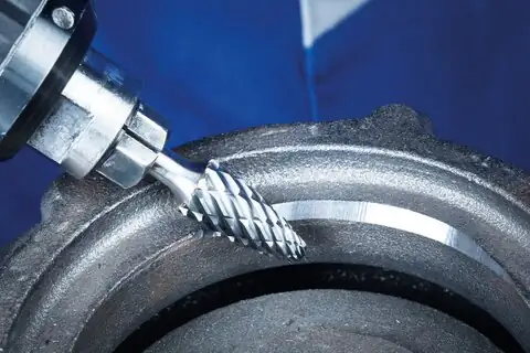 Hartmetall Hochleistungsfrässtift CAST Rundbogen RBF Ø 12x25 mm Schaft-Ø 8 mm für Gußeisen 2