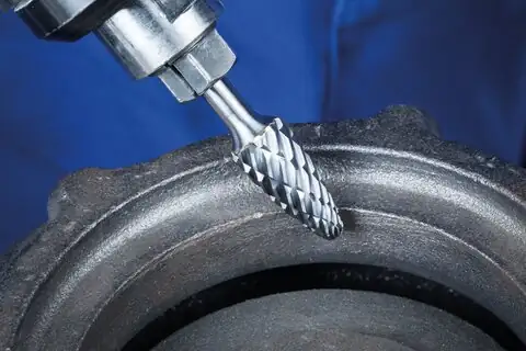Hartmetall Hochleistungsfrässtift CAST Rundbogen RBF Ø 12x25 mm Schaft-Ø 8 mm für Gußeisen 3