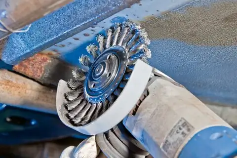Wheel brush knotted RBG dia. 125x12x22.2 mm steel wire dia. 0.50 mm angle grinders 4