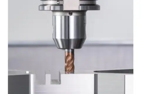 Karbür parmak freze çap 10 mm, 4 ağızlı, 2xDC, pah 0,2 mm 45°, AlTiN / TiSiXN kaplama, HB şaft, Performans Paslanmaz 3