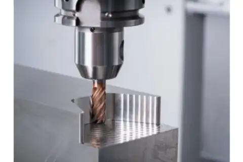 Solid carbide end mill dia. 10 mm, 5 flutes, with chip divider, 2xDC, radius 0.5 mm, AlTiN/TiSiXN coating, HB shank, Performance Stainless 4