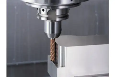 Solid carbide end mill dia. 10 mm, 5 flutes, with chip divider, 4xDC, radius 0.5 mm, AlTiN/TiSiXN coating, HB shank, Performance Stainless 3