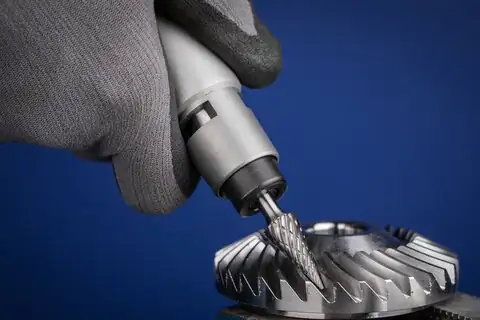 Hartmetall Hochleistungsfrässtift STEEL Spitzkegel SKM Ø 12x25 mm Schaft-Ø 6 mm HICOAT Stahl 2