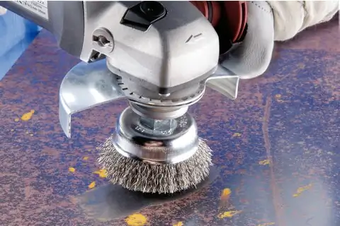 Cup brush crimped TBU dia. 75 mm M14 steel wire dia. 0.30 angle grinders 2