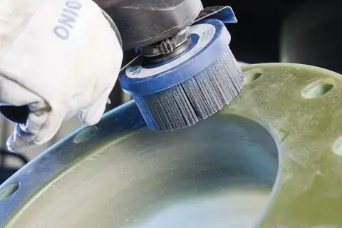 COMPOSITE composite disc brush DBUR dia. 75 mm M14 SiC filament dia. 1.14 mm grit 80 stationary 2