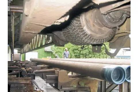 Pipe Conditioning Brush - Multisection 10" Dia. .020 CS 2" Keyed Arbor 2