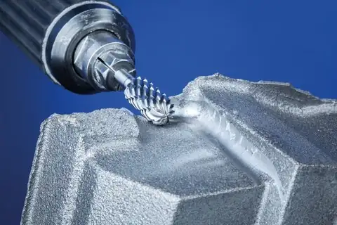 Fraise sur tige en carbure hautes performances CAST, bout arrondi WRC, Ø 12,7x25,4 mm, Ø de tige 6,35 mm, pour la fonte 2