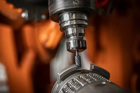 Fresa de metal duro de alto rendimiento INOX forma cilíndrica redonda WRC Ø 10x20 mm, mango Ø 6 mm, HICOAT acero inoxidable 2