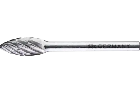 Fresa metallo duro per uso professionale ALLROUND fiamma B 06x13 mm, gambo Ø 3 mm universale grossa 1