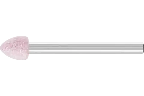 Mola abrasiva STEEL EDGE conica Ø 6x8 mm, gambo Ø 3 mm A100 per acciaio e fusioni d’acciaio 1