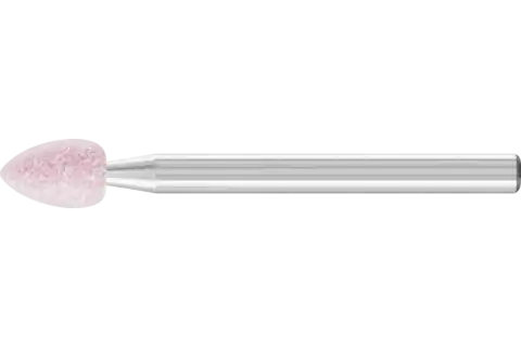 Meule sur tige STEEL EDGE forme B 45 Ø 5x8 mm, tige Ø 3 mm, A100 pour acier et acier moulé 1