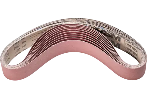 Nastro abrasivo corindone BA 50x1000 mm A80 per uso universale con smerigliatrice a nastro 1