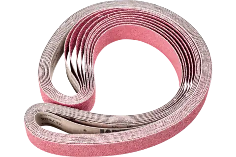 Granulo ceramico nastro abrasivo BA 50x2000 mm CO36 asportazione massima su acciaio con smerigliatrice a nastro 1