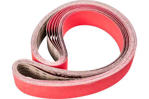 Granulo ceramico nastro abrasivo BA 75x2000 mm CO-COOL60 per taglio acciaio inossidabile con smerigliatrice a nastro 1