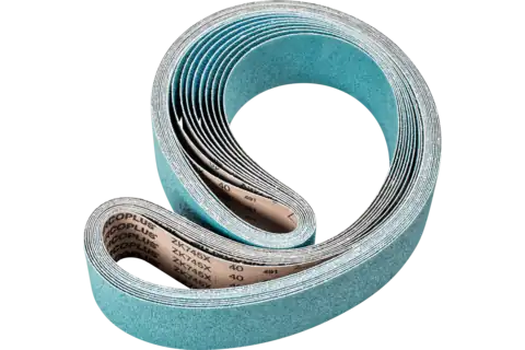 Nastro abrasivo Zirkon BA 75x2000 mm Z40 FORTE per asportazione elevata con smerigliatrice a nastro 1