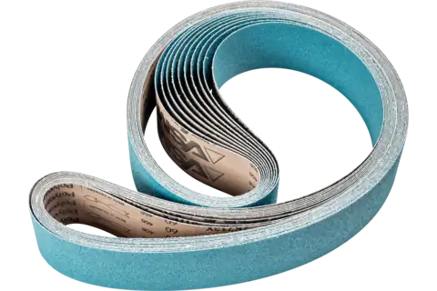 Nastro abrasivo Zirkon BA 75x2000 mm Z60 per asportazione elevata con smerigliatrice a nastro 1