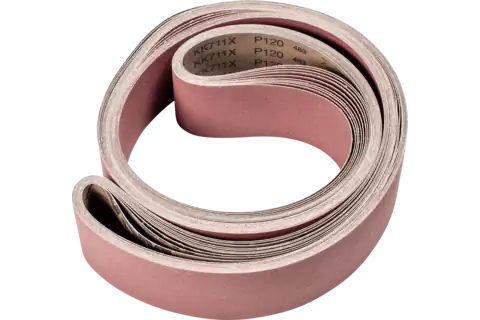 Nastro abrasivo corindone BA 75x2500 mm A120 per uso universale con smerigliatrice a nastro 1