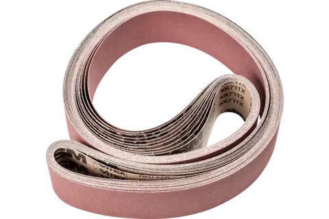 Nastro abrasivo corindone BA 75x2500 mm A80 per uso universale con smerigliatrice a nastro 1