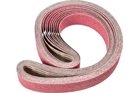 Granulo ceramico nastro abrasivo BA 75x2500 mm CO24 asportazione massima su acciaio con smerigliatrice a nastro 1