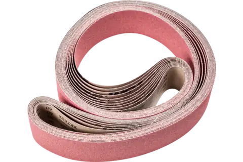 Granulo ceramico nastro abrasivo BA 75x2500 mm CO60 asportazione massima su acciaio con smerigliatrice a nastro 1