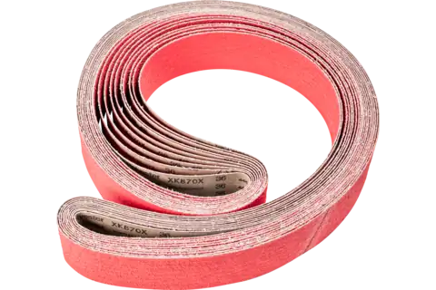 Granulo ceramico nastro abrasivo BA 75x2500 mm CO-COOL36 per taglio acciaio inossidabile con smerigliatrice a nastro 1