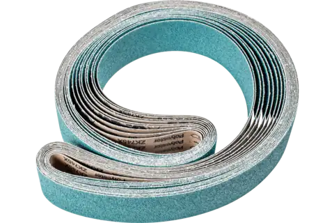 Zirkon abrasive belt BA 75x2500mm Z36 FORTE for high stock removal with a belt grinder 1