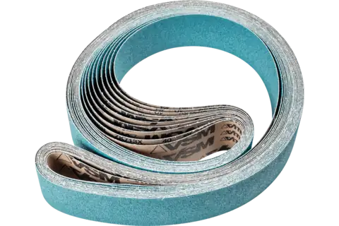 Nastro abrasivo Zirkon BA 75x2500 mm Z40 per asportazione elevata con smerigliatrice a nastro 1