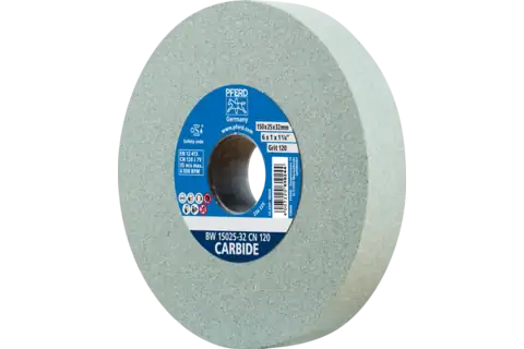 Slijpboksteen Ø 150x25 mm asgat-Ø 32 mm SiC120 voor harde materialen bijv. hardmetaal 1