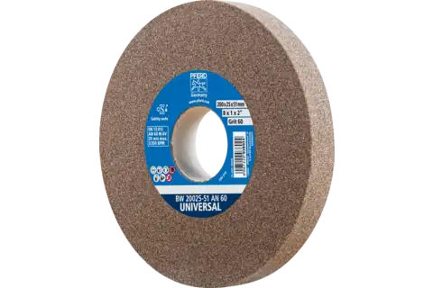 Bench grinding wheel dia. 200x25 mm centre hole dia. 51 mm A60 for general grinding work 1